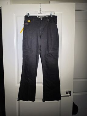 BILT Black Flare Work Jeans for Women — High-Rise Wide Leg